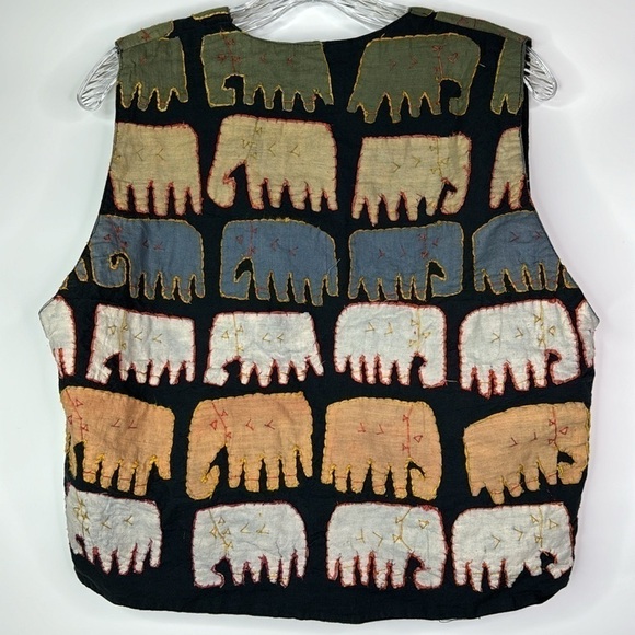 Vintage Mohicano Elephant Vest Size Medium - Picture 2 of 4